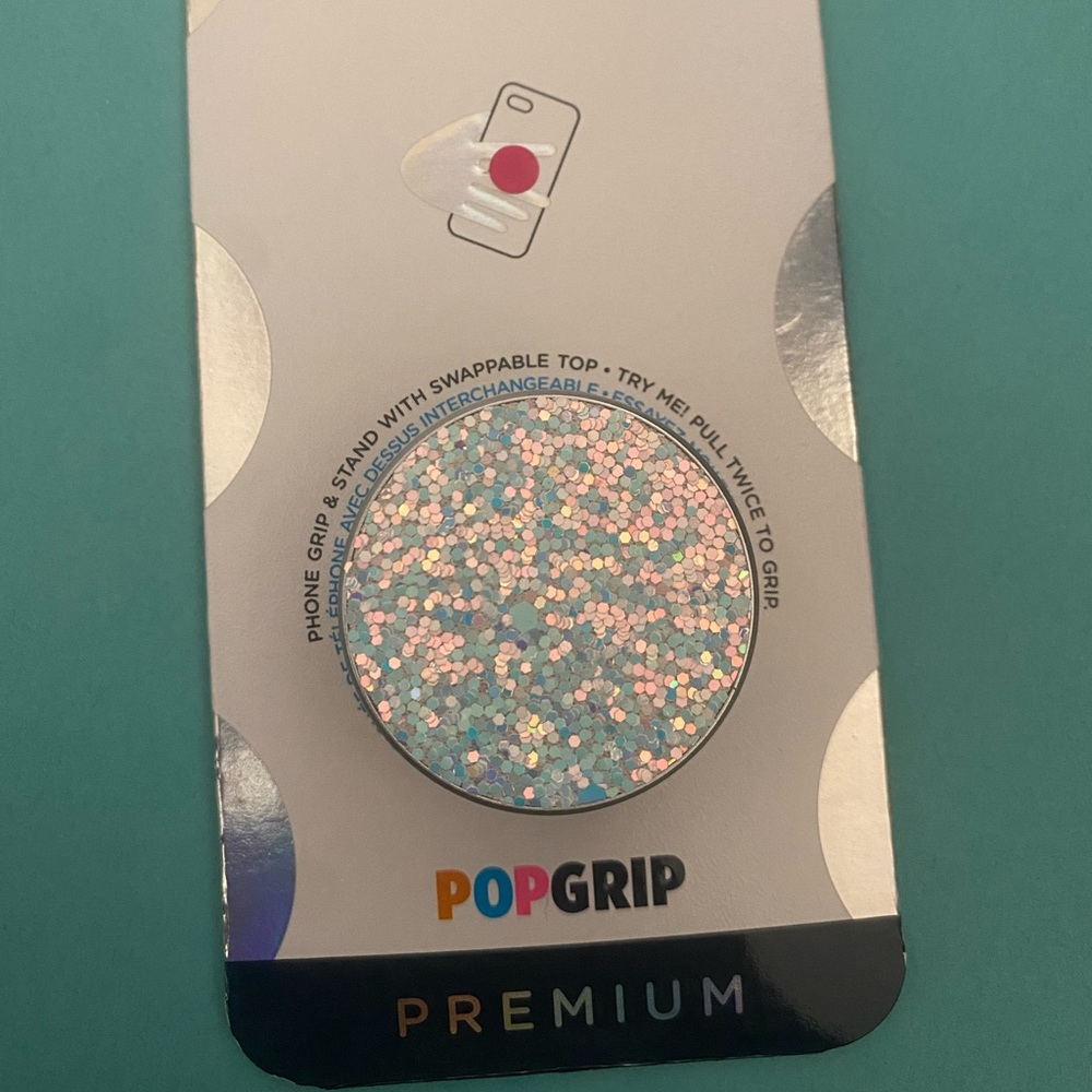 Brand New POPSOCKETS POPGRIP PREMIUM. COLOR: Spkl Snow White Owl. Beauti…